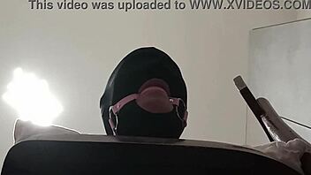 imagine a tied up blindfolded ballgagged milf getting rough mouth pussy ass fuck