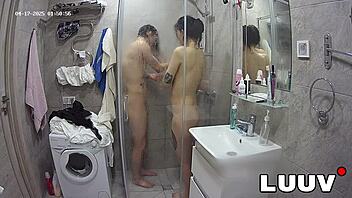 i caught tattooed alice joining her boyfriend in the shower on webcam