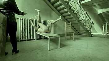 dominatrix mistress april - secret interrogation in military camp with brutal strapon femdom 😈🔒