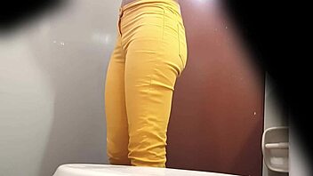 Spying on Beautiful Argentinian Babe Pissing in Miniskirt with Hidden Cam