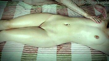 Bold Oiled Massage Ravages Hot Skinny Teen's Big Ass and Small Tits