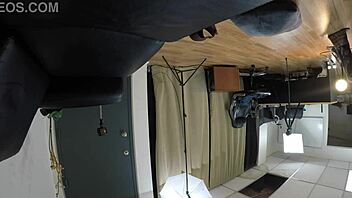 Chubby teen deepthroats cock in hardcore pov casting session