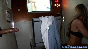 I love getting drilled doggystyle as a glamcore babe at the gloryhole