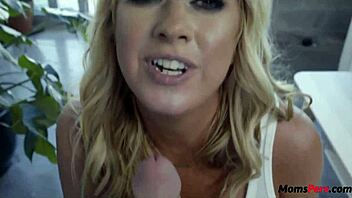 Blonde babe works as personal maid