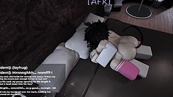 roblox's cutest slut works hard to satisfy me with her big ass moves