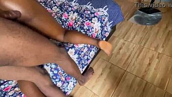 stepson teases and licks milf's wet pussy with massive cock