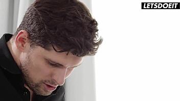 blindfolded russian babe jia lissa stands while getting fucked doggystyle in erotic fantasy