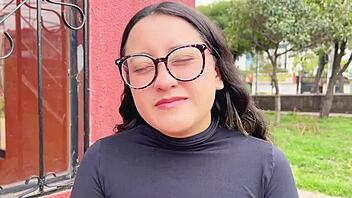 while her husband works, curvy latina neighbor in miniskirt gets oiled up for dirty homemade outdoor fuck