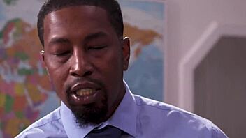 Wow, sexy pigtailed teen 18+ student fucks her black teacher hard in the classroom!