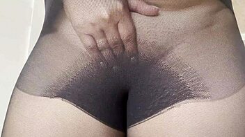 Oh God, I Love Seeing Step Sister Without Panties In Transparent Pantyhose, Her Big Tits And Wet Pussy Make Me So Horny