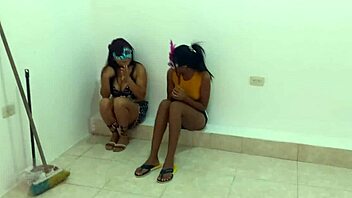 At work, lazy rebel employee chats with coworker until boss's friend arrives, leading to hot homemade sex with milf riding big cock.