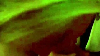 Blonde milf in bikini and glasses drains cock with sloppy blowjob