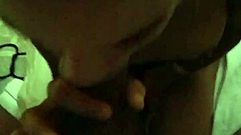 Small tits whore enjoys licking huge dick for dinner