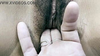 Two wild girls blindfold their friend and double team him with intense blowjobs and wet pussy licking.