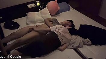 I feel so loved when he gives me knee pillow handjob and I make him cum massively