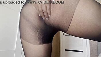 Oh God, I Love Seeing Step Sister Without Panties In Transparent Pantyhose, Her Big Tits And Wet Pussy Make Me So Horny