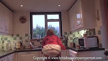 british rosemary explores ass to mouth pleasures right in her kitchen