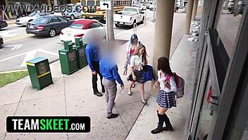 Cute Mormon Girl Pays Shoplifting Price With Pink Pussy