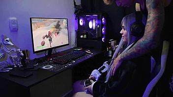 hey goth latina, wanna get fucked doggystyle while playing fortnite in costume?