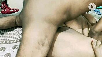 Desi moms FUCKING hard with lover in doggystyle, getting that rough pussy lick action!