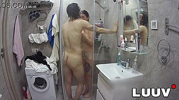 i caught tattooed alice joining her boyfriend in the shower on webcam