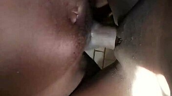 taking that massive black cock deep inside her tight pussy in the bathroom