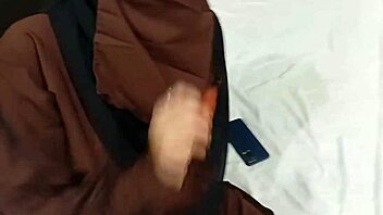 hot horny muslim girl got fucked by her stepbrother on bed lifting hijab