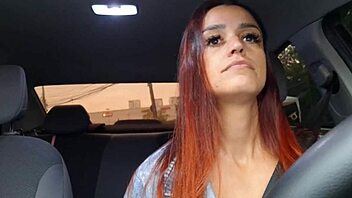 I caught this hung passenger jerking off in my rideshare car from behind