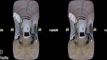 Blonde Chrissy Fox dives deep into wet piss play