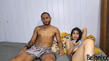 Why does this young couple's movie night turn into hard hot sex?