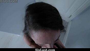 Whoa! Petite Teen Gets Fucked Hardcore by Guy While Dad Talks Through Door - SisLust!