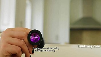 Oh bestie, let's train your ass with strapon and licks! says Lauren Phillips to Charlotte Sins.