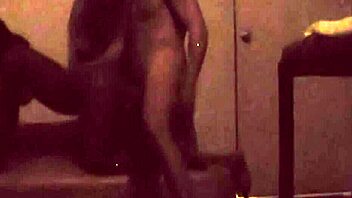 Ebony Babe Gives Interracial Massage That Turns into Hardcore Doggystyle Fuck on Hidden Cam.