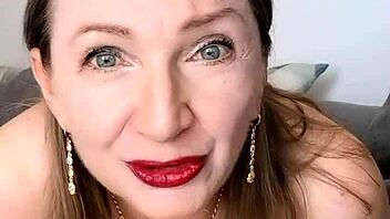 Busty Stepmom Delivers Intense Blowjob and Pov Fucking with Natural Tits in Lingerie