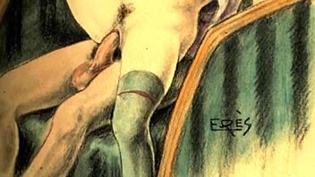 vintage erotic clip with antique vibes 😊 