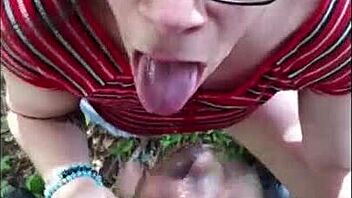 An Italian guy rode a big black cock bareback outside. He turned into a nasty whore sucking and getting pounded.