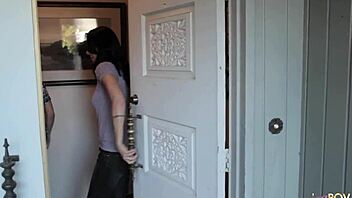 Two women share a podcast story that evolves into a tender intimate moment together