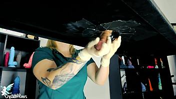 Naughty Nurse Milking Table With Toys Cumshot Handjob For Patient In Hospital Latex Gloves
