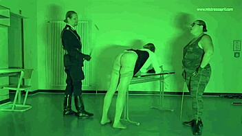 dominatrix mistress april - secret interrogation in military camp with brutal strapon femdom 😈🔒