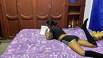 chubby babe with big ass big tits takes big cock blowjob cowgirl riding creampie cumshot in close up couple action