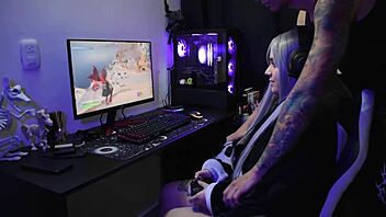 hey goth latina, wanna get fucked doggystyle while playing fortnite in costume?