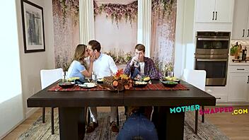 Milf shows friend how young guys crave intense group banging