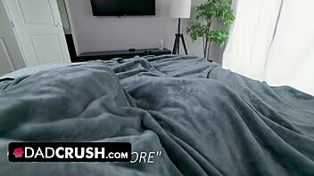 Stunning teen 18+ babe with amazing ass and natural tits bangs her landlord.