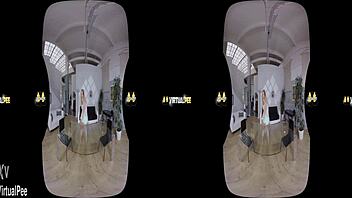 Blonde Chrissy Fox dives deep into wet piss play