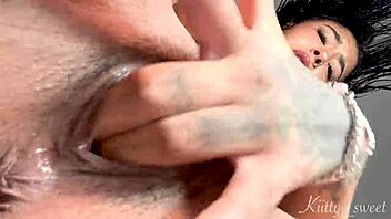 i gently touch myself to reach a satisfying peak