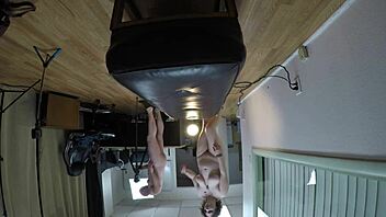 Chubby teen deepthroats cock in hardcore pov casting session