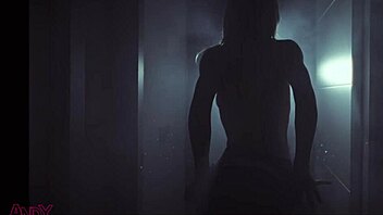 angie lynx performs a sensual striptease in heels, teasing with her cute blue eyes and big tits in this new production