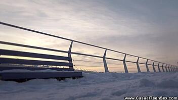 Wow, Casual Teen 18+ Gets Pussy Licked on Table Then Creamed Deep!