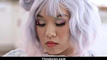 Stunning Asian Babe Kimmy Kim Flaunts Cute Figure For Rough Hardcore Pussy Pounding By Massive Cock.