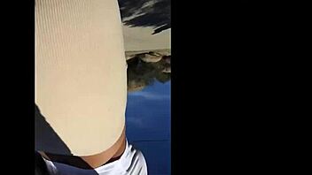 Sexy Ebony Amateur Caught Masturbating With Wet Pussy In Public Park